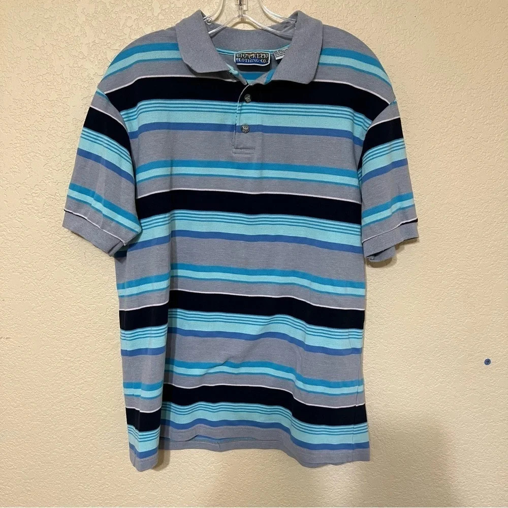 Men’s Big Creek‎ Clothing Collection striped polo size Medium